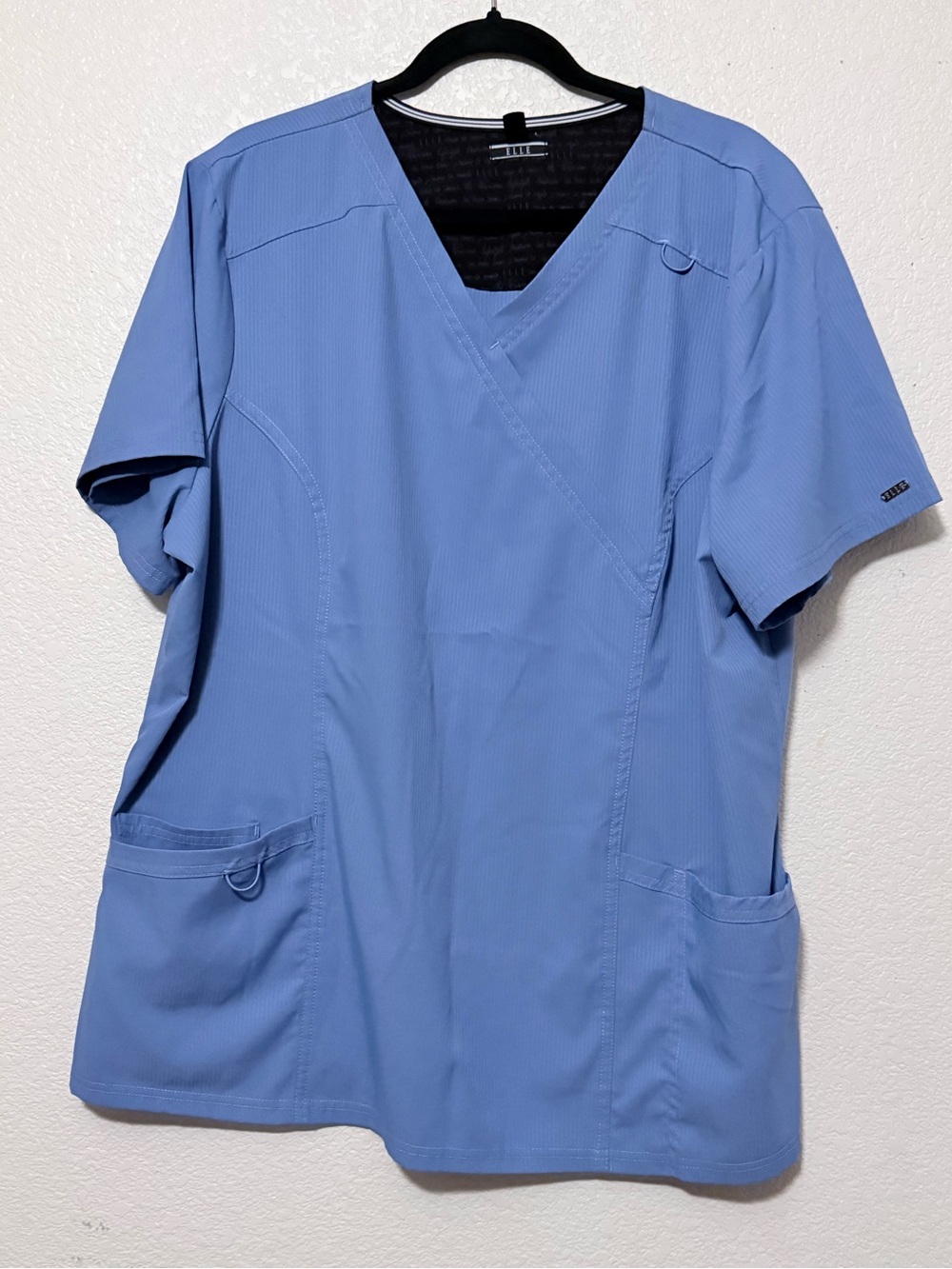 Elle Light Blue V-Neck Medical Tunic 0256